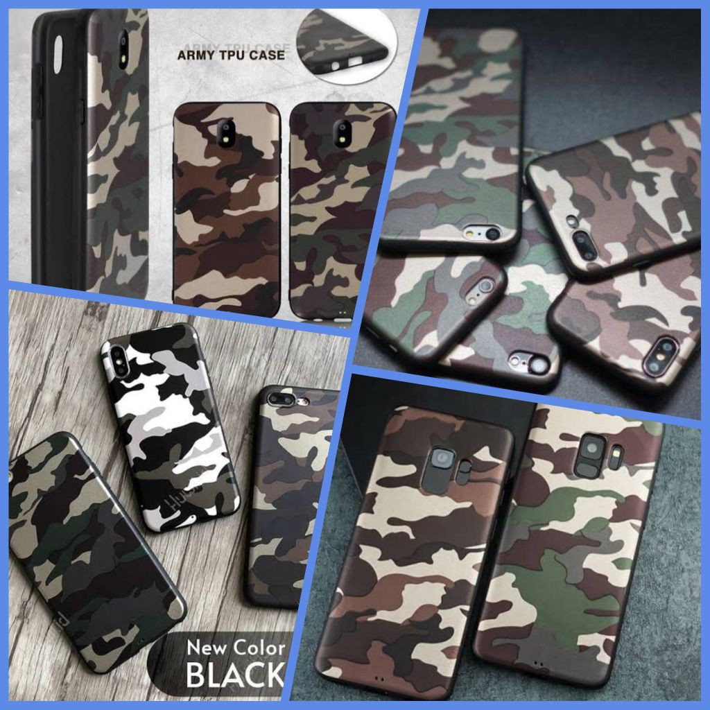 KEREN  CASE ARMY TENTARA SAMSUNG J4 J5 J6 J510 J7 J8 A6 REDMI 5X A1 6 PRO