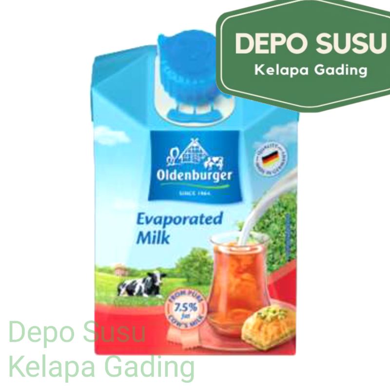 Oldenburger Susu Evaporasi 200ml Evaporated Milk 200 ml Import Germany German Goldenburger