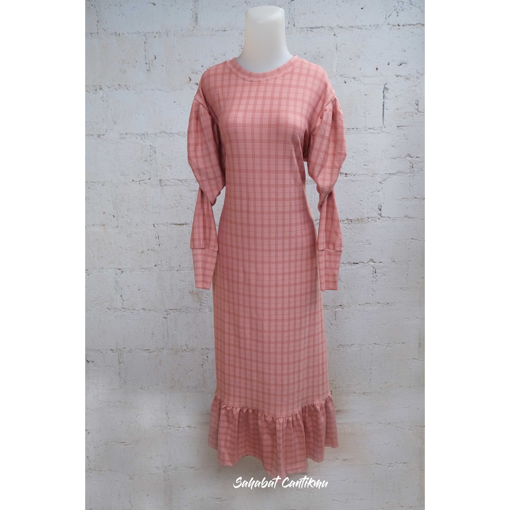 Gamis Jumbo  Kotak kotak Waffle