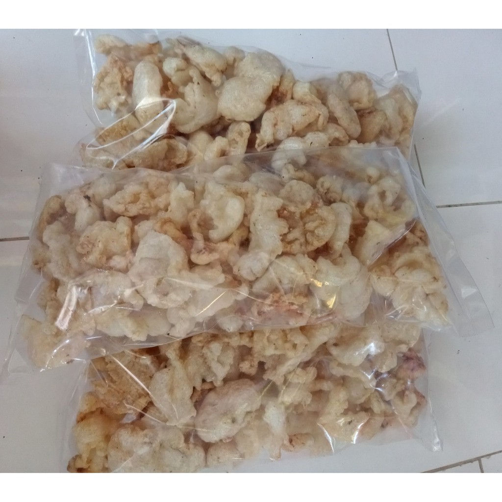 

Kerupuk Kulit Lambung Ikan Putih Khas Sidayu Gresik Berat 200 gr