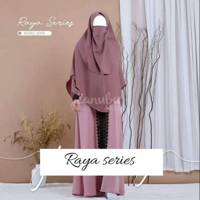 Gamis Raya Series Zanuba Original Dusty Pink