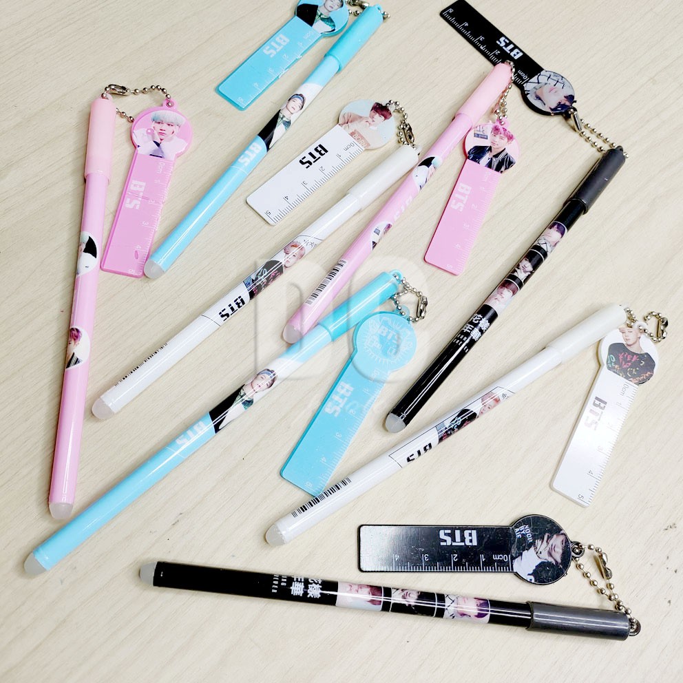 MURAH!!! PULPEN BT21 GANTUNGAN SISIR PENGGARIS BULPEN GEL BTS KPOP KARAKTER