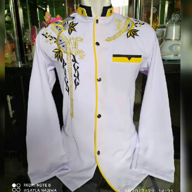 [COD] JASKO NEW PUTIH VARIASI KUNING APEM