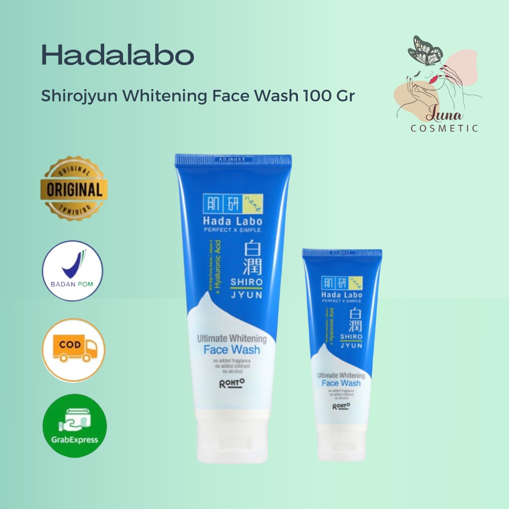 Hada Labo Shirojyun Ultimate Whitening Face Wash 50gr 100gr Hadalabo