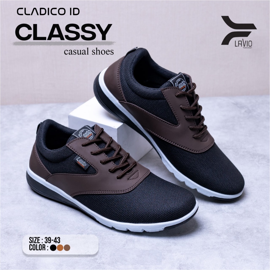 LAVIO Classy Sepatu Sneakers Kasual Pria Original High Quality Premium Sneaker Casual Outdoor Formal Terbaru Model Keren dan Trendi