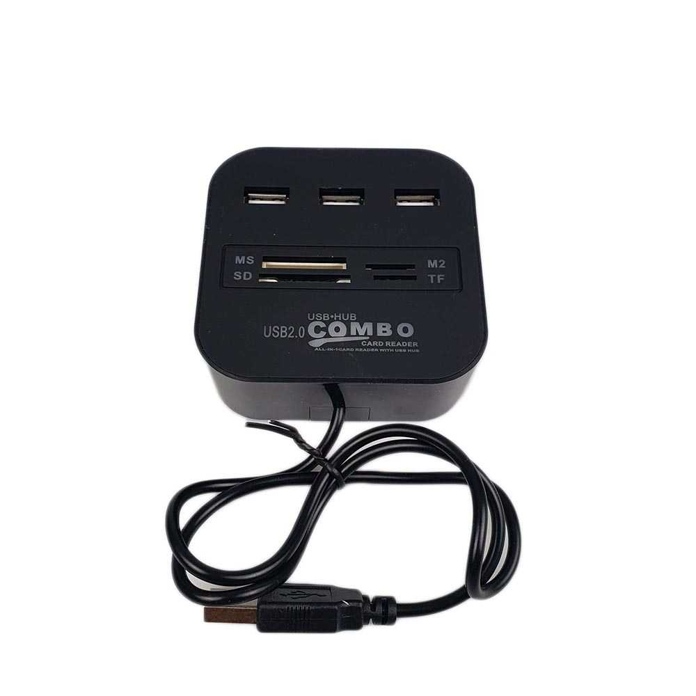 Combo Multi Card Reader + 3 USB HUB 2.0 Splitter - CK07