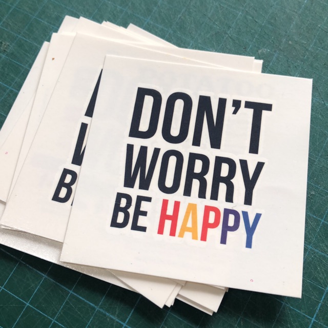 

POTATOO Don’t worry be happy tattoo sticker