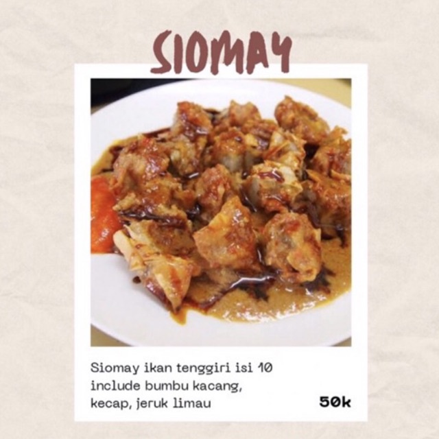 

Siomay Ikan Tenggiri Homemade Tanpa Msg Halal Frozen (isi 10 pcs)