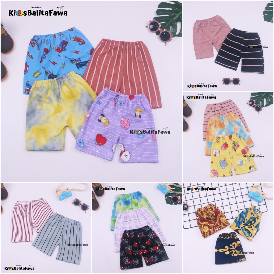 (IMPORT) LOVY SHORTIE Anak Perempuan TK 4-6 Tahun / Dalaman Bahan Babyterry Celana Pendek Tebal Adem