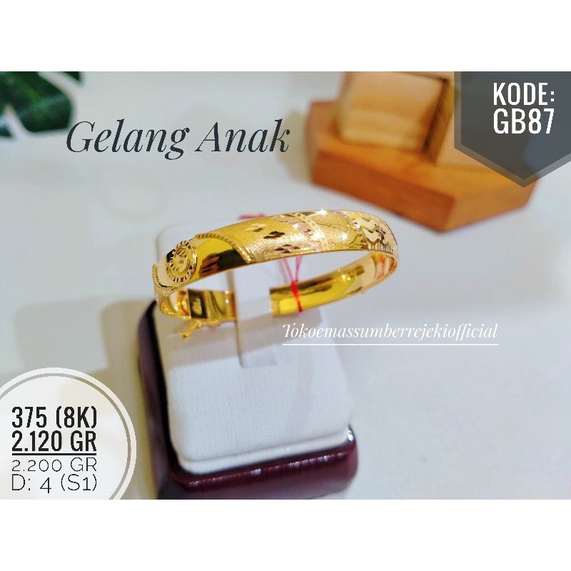 x6* Gelang bayi/Gelang Anak/Gelang bangle Bayi/gelang bangle/gelang bangle anak 375/gelang anak 375/