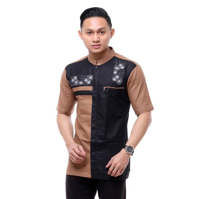 BAJU KOKO BORDIR KOMBINASI