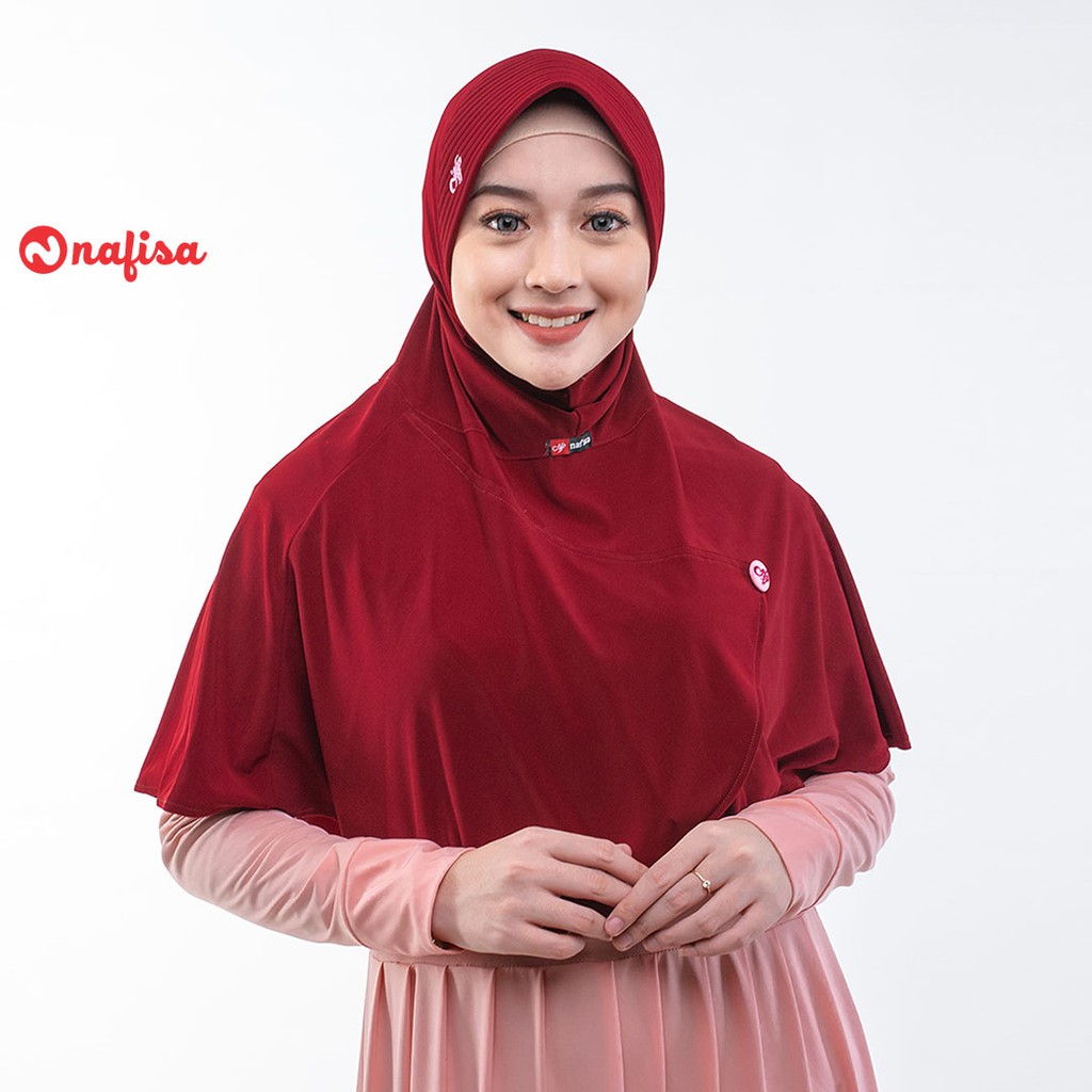 Jilbab Bergo Instan Nafisa SALMA / JIlbab Pesta / JIlbab Murah / Jilbab Bergo instan Hijab Olahraga