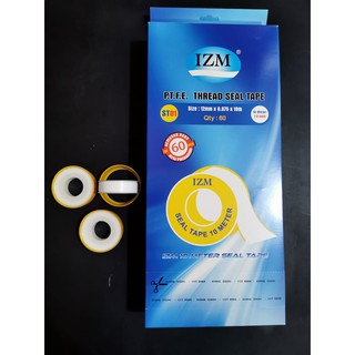Seal Tape IZM 12mm Isolasi Keran  Selotip  Pipa Kran Solasi 
