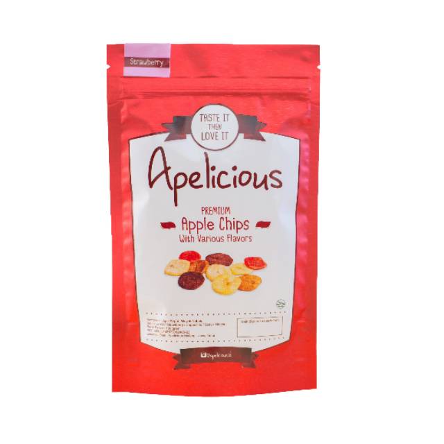 Keripik apel rasa Apelicious / snack oleh-oleh Malang / kripik