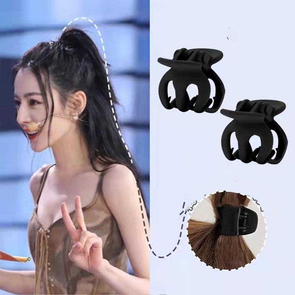 Needway   Gadis Jepit Rambut Lucu Elegan MIni Jepit Rambut Wome Hair Claw Black Pumpkin Hairpin Small Hair Claw