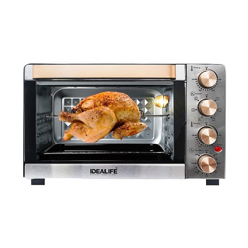 Oven Listrik Besar 35L IL335 Idealife Alat Pemanggang Panggangan Elektrik IL 335 Panggang Kue Kering digital