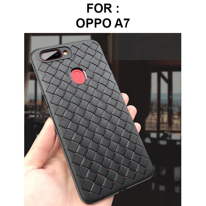 Woven case Oppo A7 / case hp / soft case Oppo A7 / hard case Oppo A7
