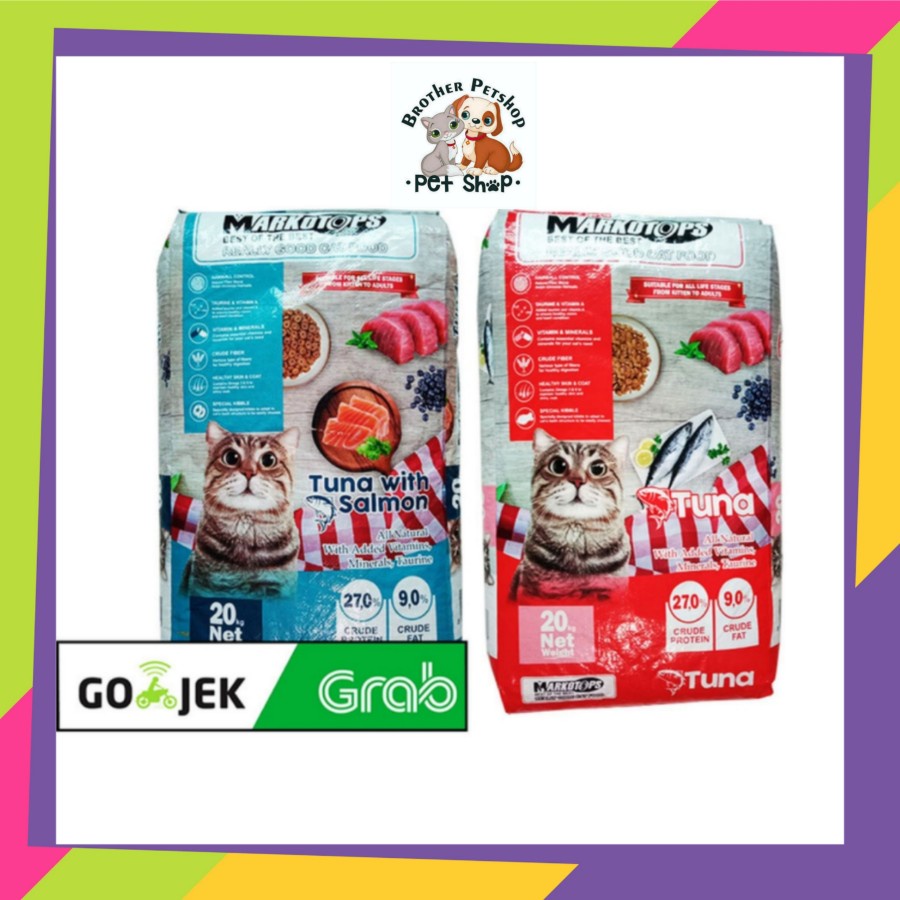 GOJEK GRAB Markotop Tuna 20kg Makanan Kucing Markotop Tuna 20 kg
