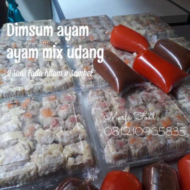 

Dimsum isi 50 pcs dg 2 saos | Marfafood