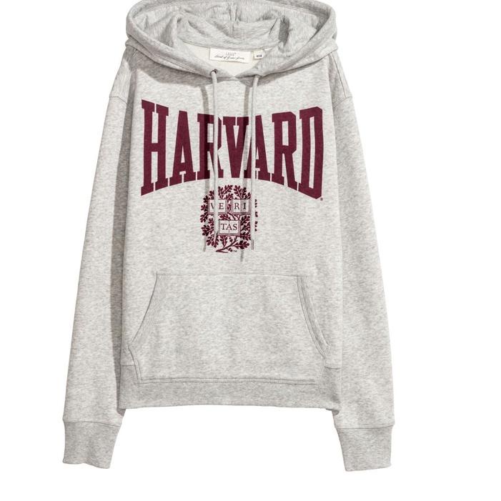 Terbaik Hoodie H&M Harvard Grey Crewneck Harvard HnM ORIGINAL FULLTAG sweater h&m wanita pria ,.