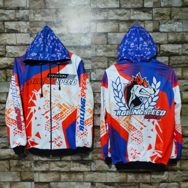 Jaket Roling Speed Full Printing Keren