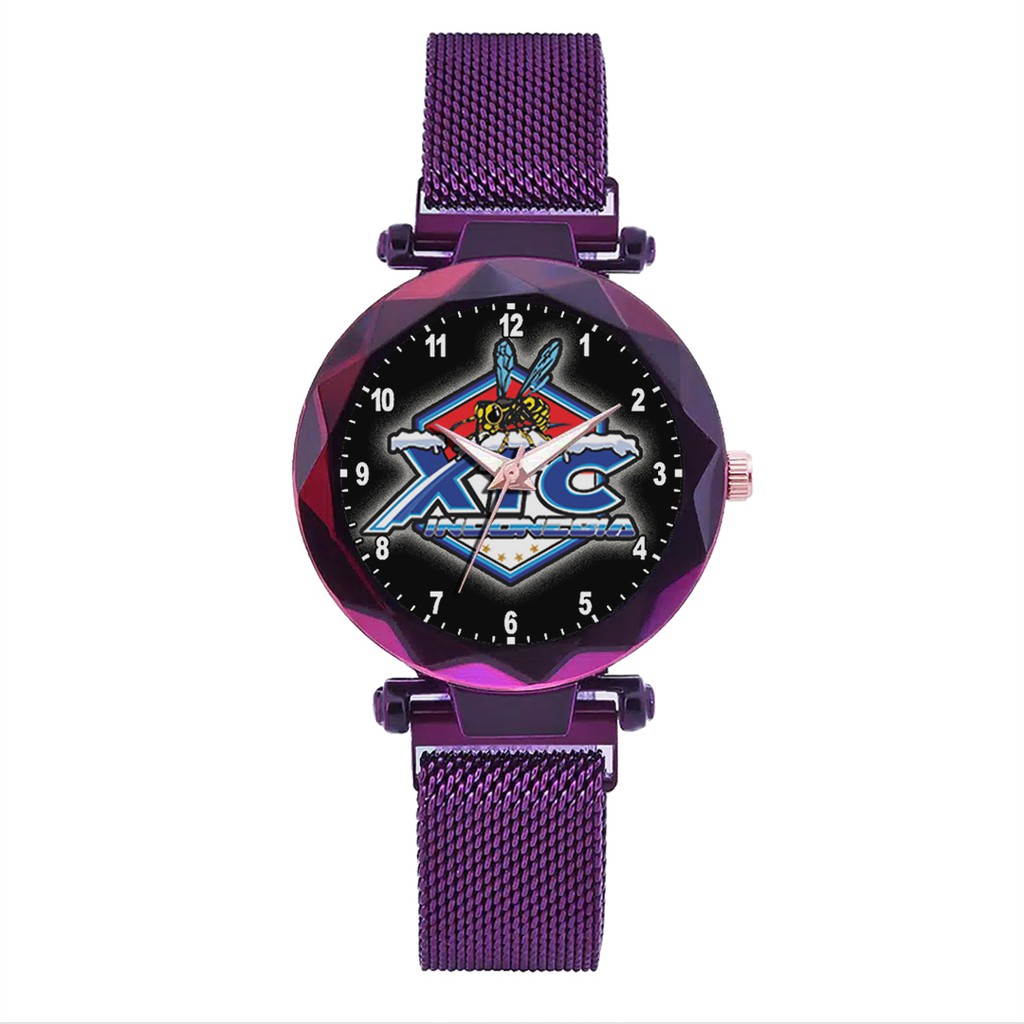 Jam Tangan Wanita Custom - XTC MOTIF 1 Free Box &amp; Batre Cadangan