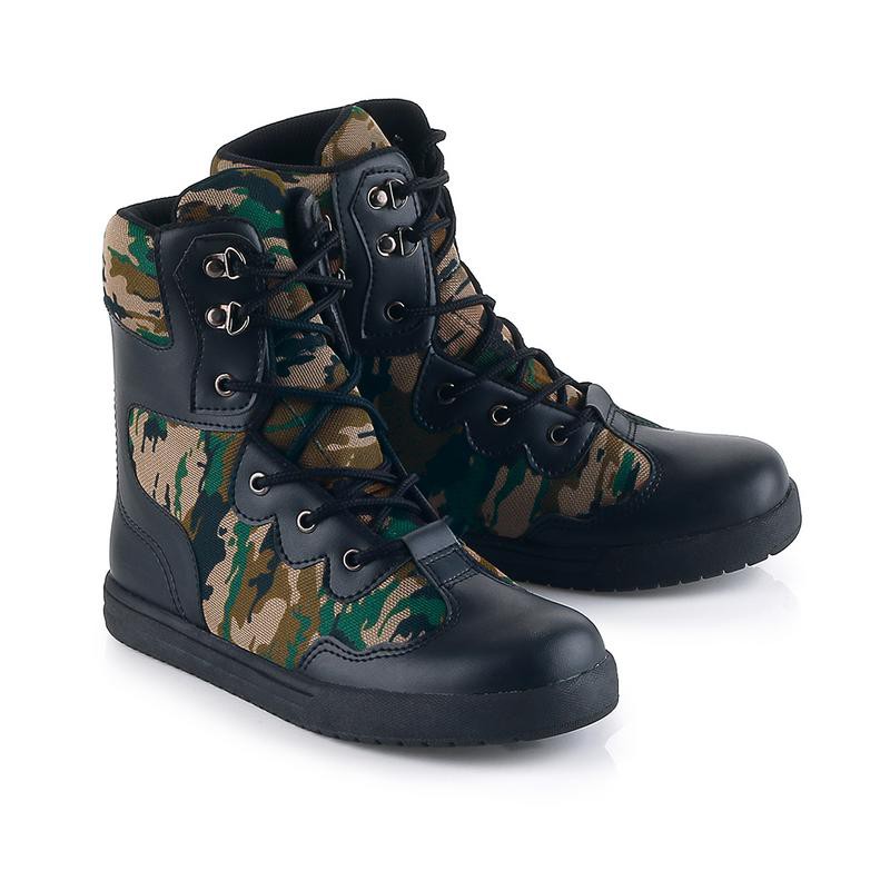 REAL PIC Sepatu tactical boot anak motif loreang tentara