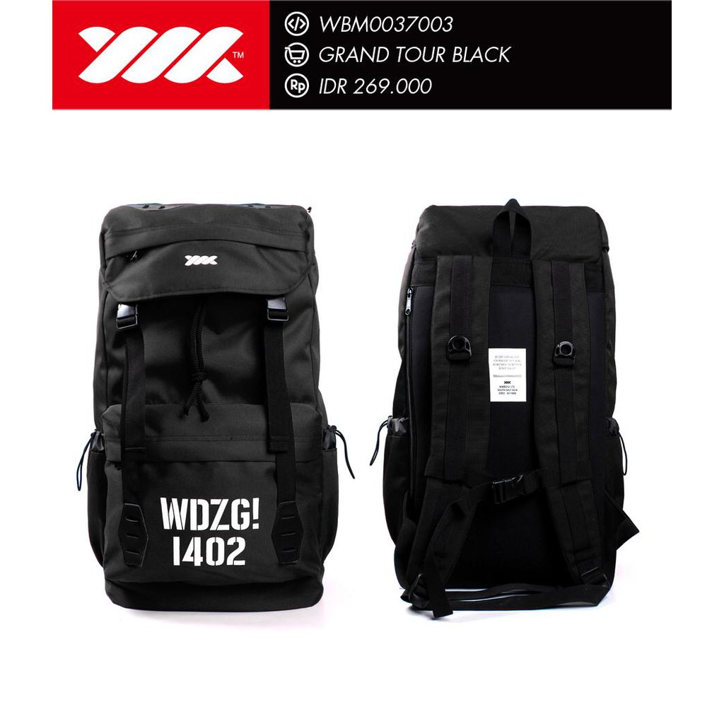 Tas Punggung / Ransel / Backpack GRAND TOUR BLACK WADEZIG Original