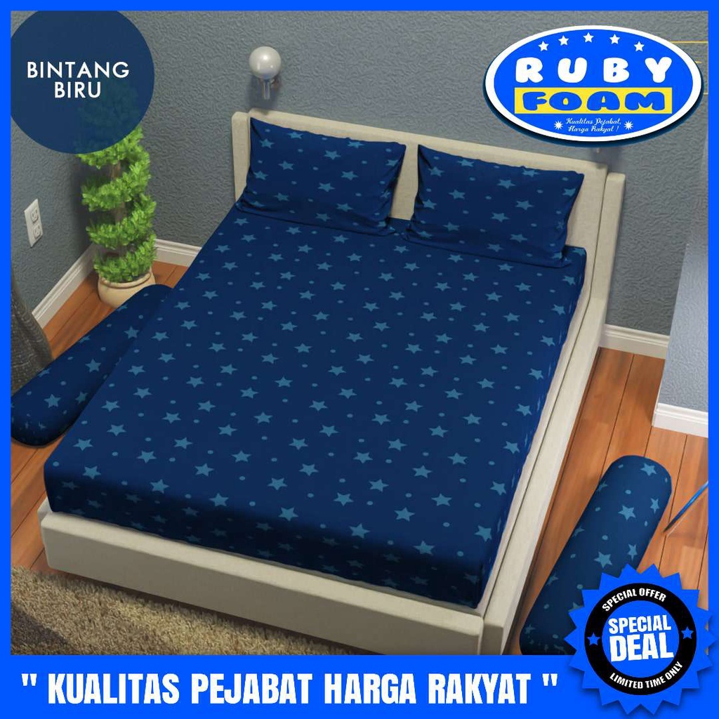 Kasur busa Ukuran 180x140x20cm Motif Bintang terbaru / Kasur busa murah