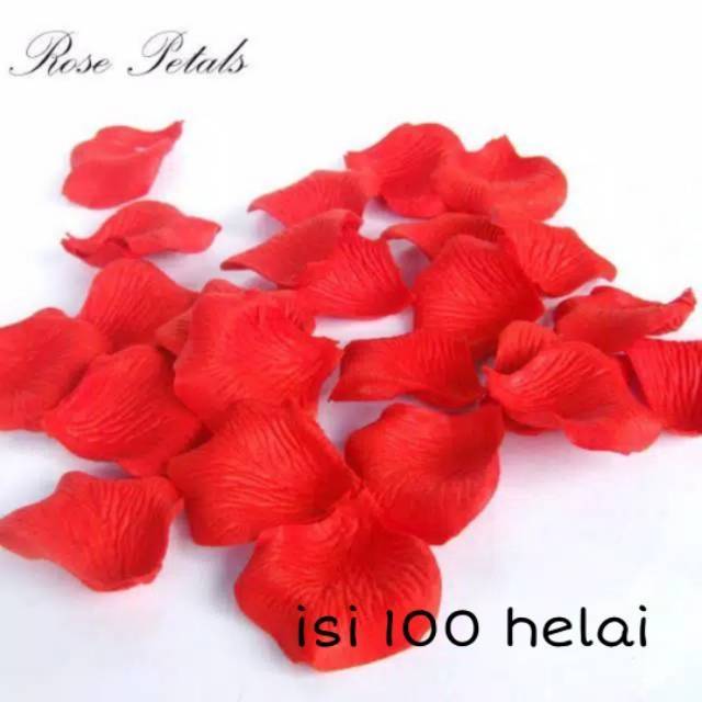 [Isi 100 ] Rose Petal / Kelopak Bunga Mawar Sintetis Isi 100 helai