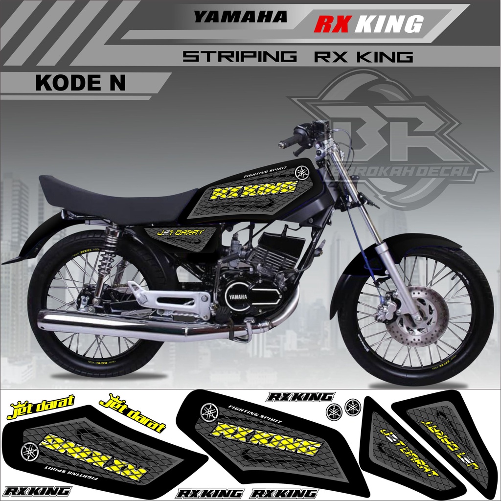 Sticker Rx King Variasi Stiker Lis Striping Rx King Kode N