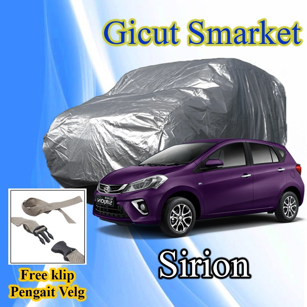 selimut sarung cover body mobil daihatsu sirion free pengikat ban