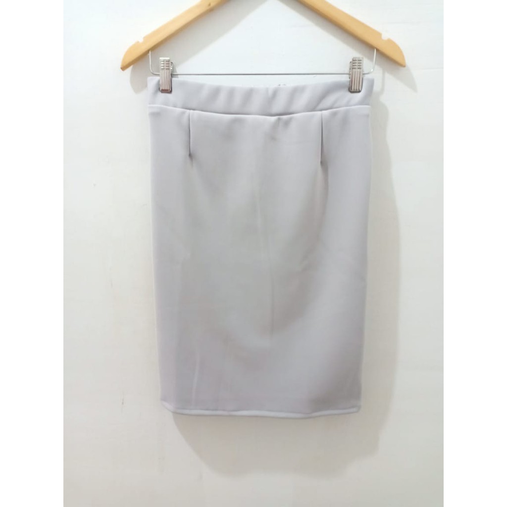 Rok span pendek scuba / rok span/ rok pendek pinggang full karet