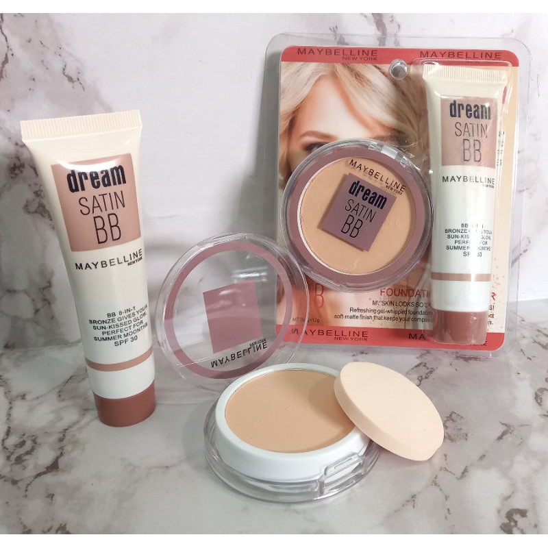 PROMO BEDAK POWDER &amp; FOUNDATION BB MAYBELLINE 2in1/3in1 NO.3237 / 1920 MB