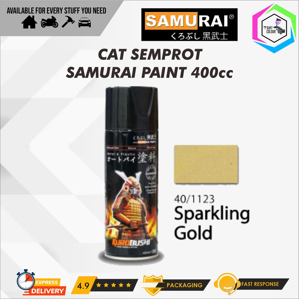 Samurai Paint 1123 Sparkling Gold Cat Semprot