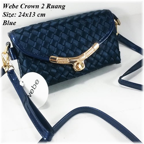 Webe Crown 2 Ruang - Tas Impor - Tas Slempang - Tas Murah - Tas Wanita