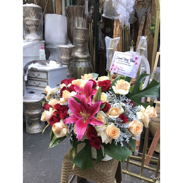 Jual rangkaian bunga ucapan HBD | Shopee Indonesia