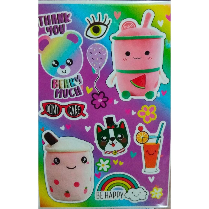 

[COD] Sticker Boba lucu / stiker karakter permanen Boba Murah Sticker Boba