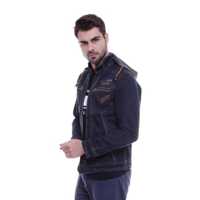 (BAYAR DI TEMPAT) jaket jeans hodiee the berry - jaket jeans hodie sleting - jaket