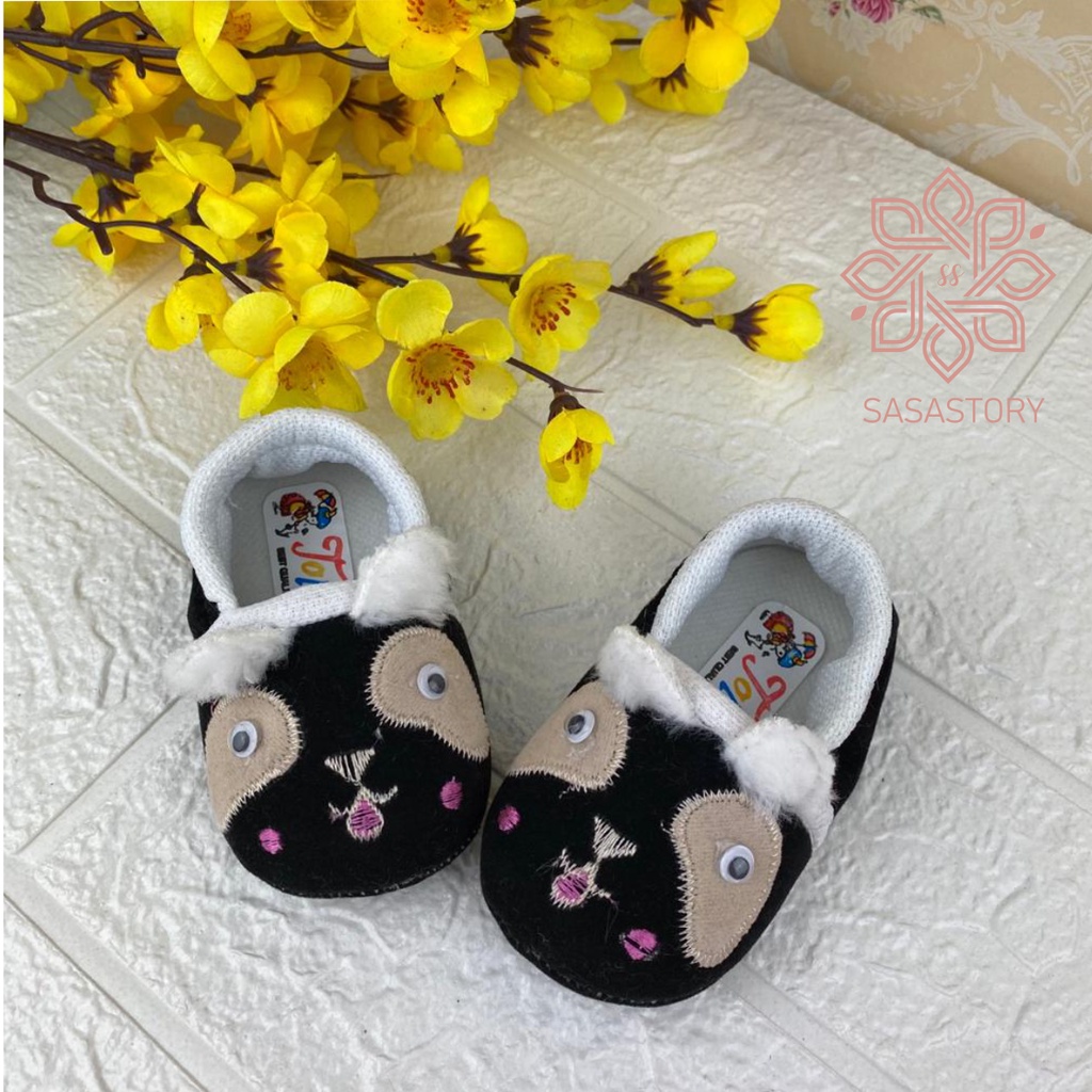 SEPATU PREWALKER ANAK BABY BAYI KARET MOTIF HEWAN LUCU ANAK 0-12 BULAN FP14