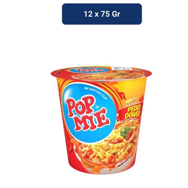 

Pop Mie Pedas Dower Rasa Ayam 75grx12