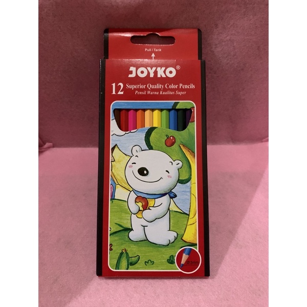 

Pensil warna Joyko 12 warna panjang CP-12PB / pensil kelir / color pencil