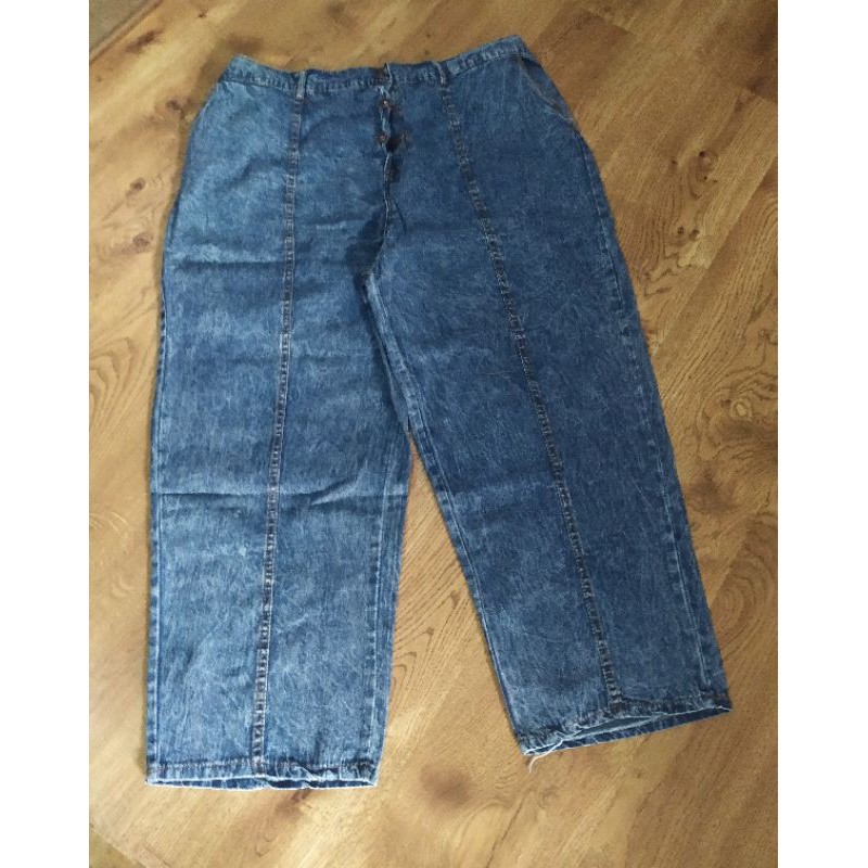 BOYFRIEND JEANS JUMBO / Baggy Pants  Jumbo Jeans Denim | Boyfriend  Denim Jumbo XL Fit XXL Murah