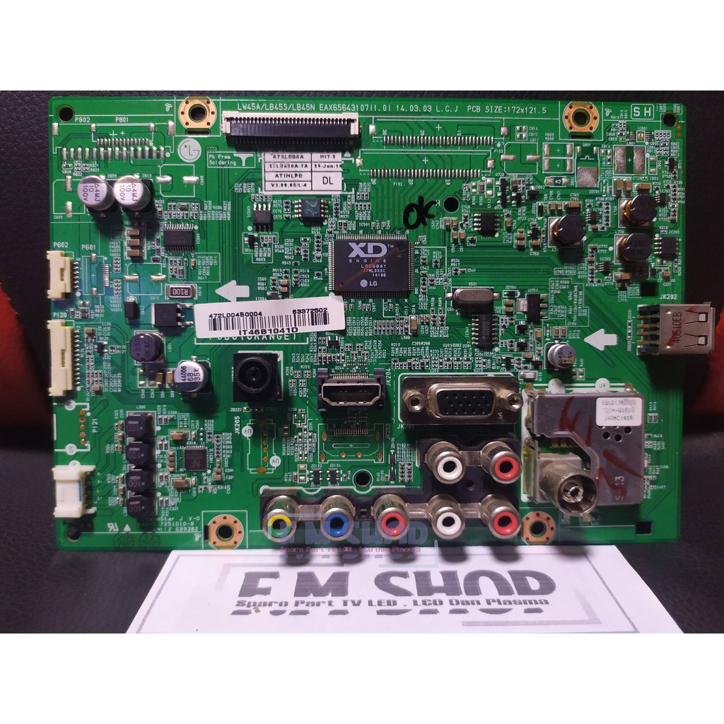 Mainboard TV LG 24LB452 - Mesin TV LG 24LB452 - MB TV LG 24LB452 A