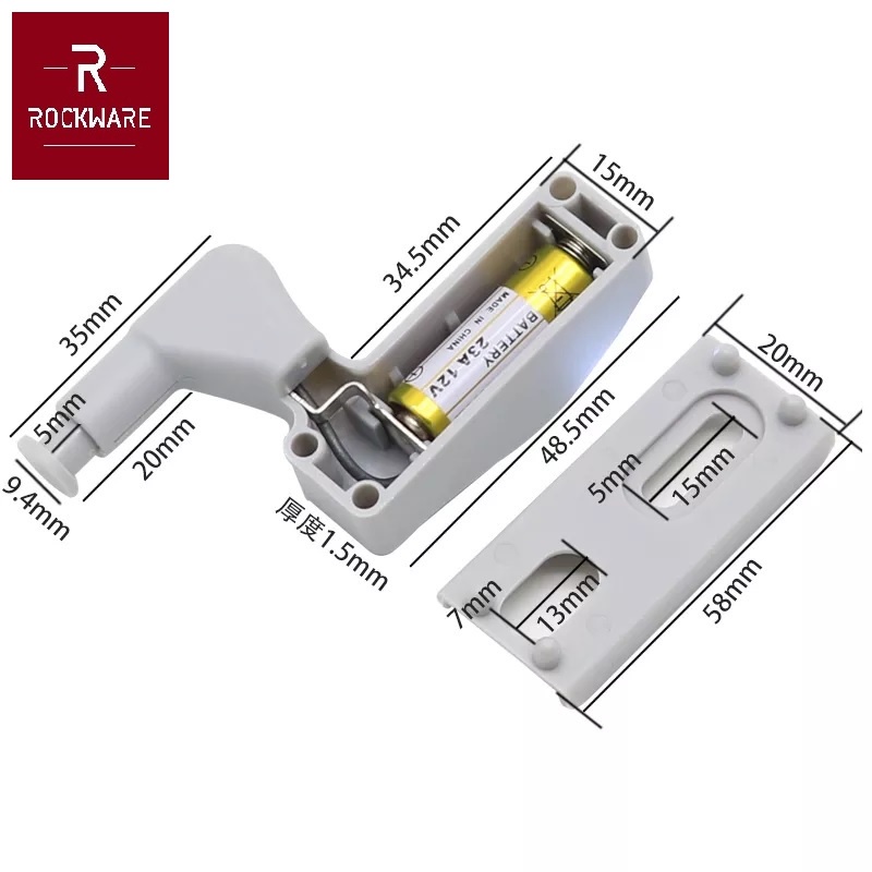 ROCKWARE LED Cabinet Hinge Light - Lampu Engsel LED Otomatis