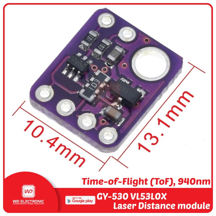 GY-53 GY53 VL53L0X TIME OF FLIGHT DISTANCE