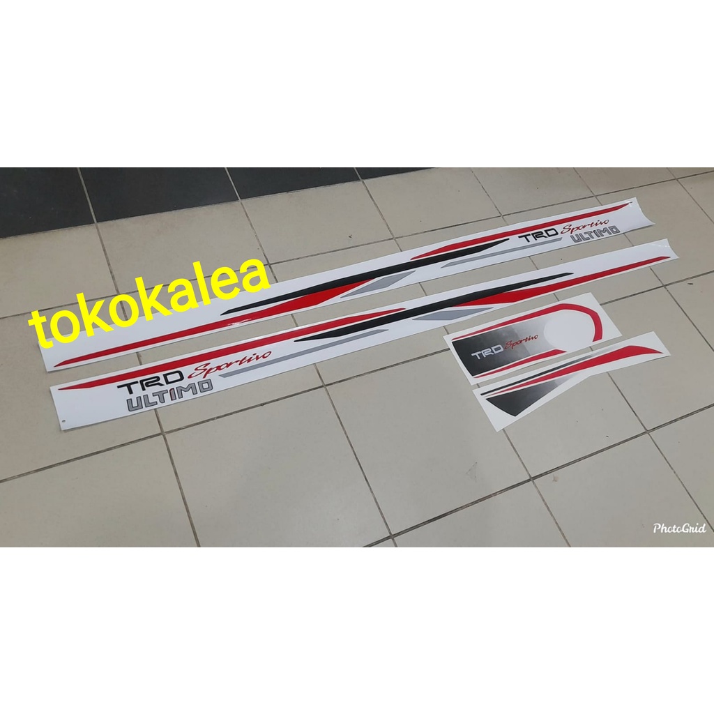 PAKET STIKER COVER BAN SEREP RUSH TERIOS+STIKER BODY MOBIL RUSH TERIOS 2014-2017 TRD SPORTIVO ULTIMO