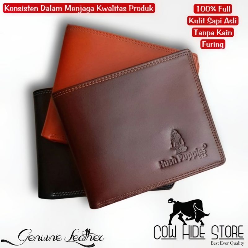 Dompet Pria Kulit Asli Bifold Emboss Hush Puppies - 9 Slot-7