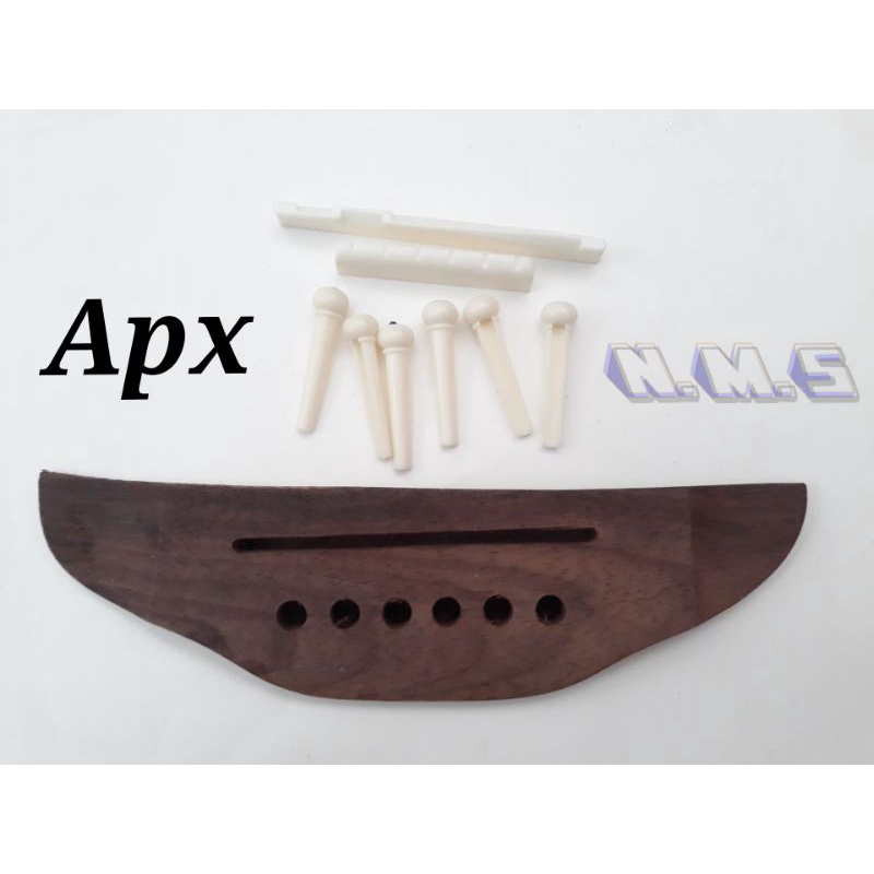 Bridge Gitar Knip Nut Saddle Akustik Apx Taylor Cort Martin Cole Clark