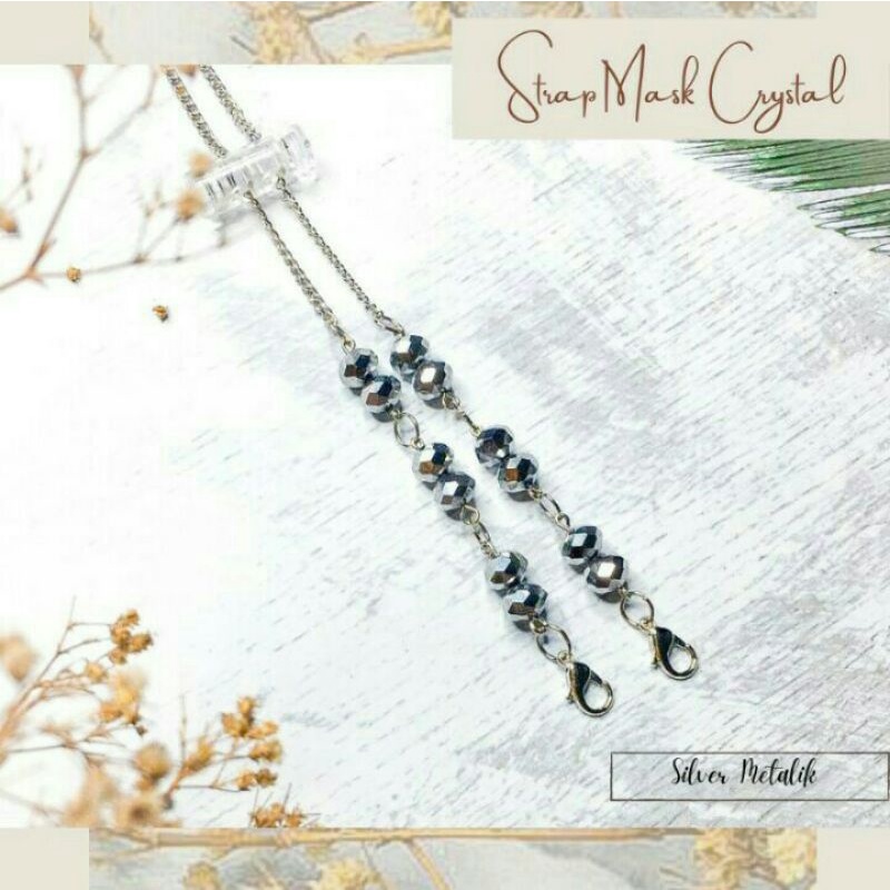 2 in 1 Strap &amp; Connector / Kalung Masker Hijab / Tali Masker / Kalung